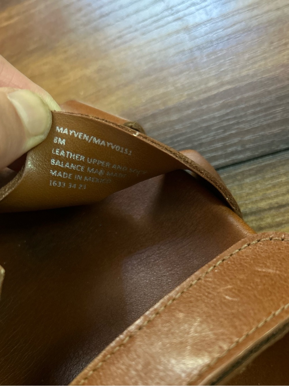 Steve Madden Women’s Cognac Leather Dual-Strap Slide Sandals Mayven Sz 8 - Picture 3 of 8